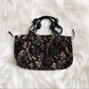 Black/Brown Velvet Sequoia Purse